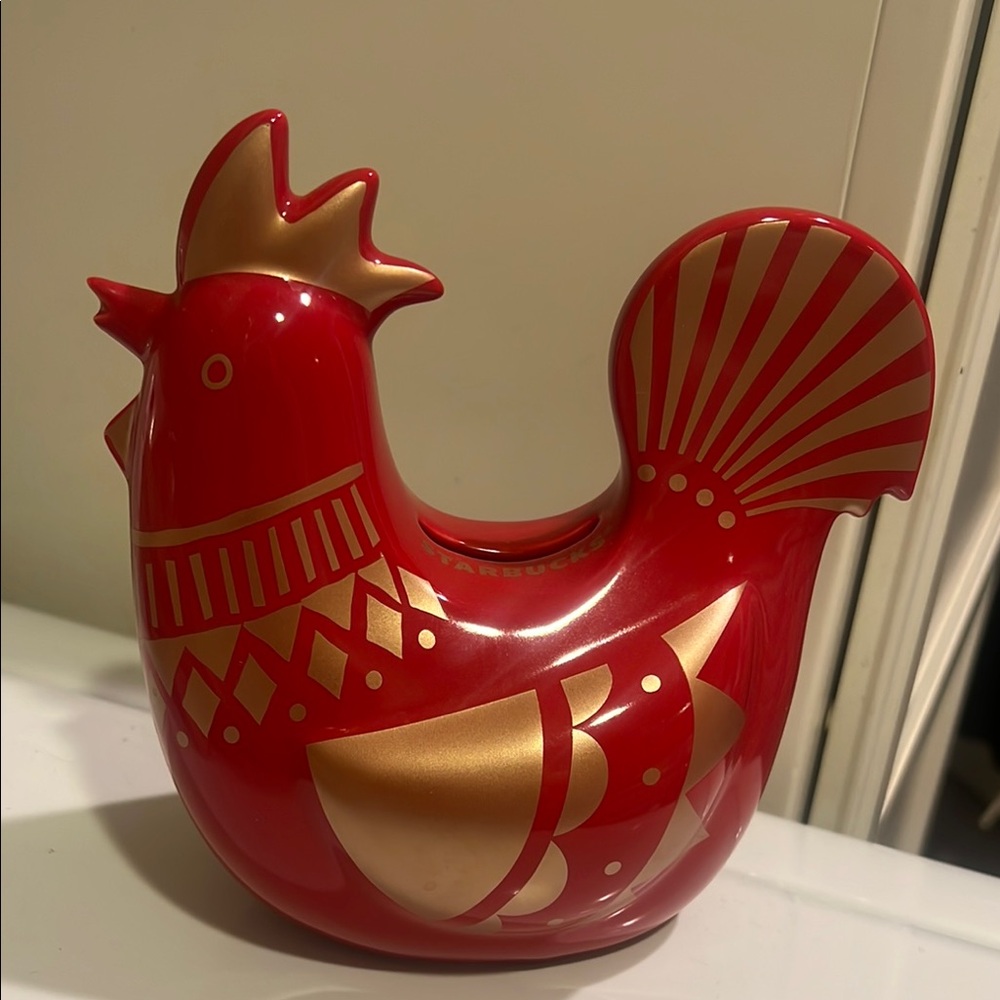 Starbucks 2016 rooster piggy bank. New condition.